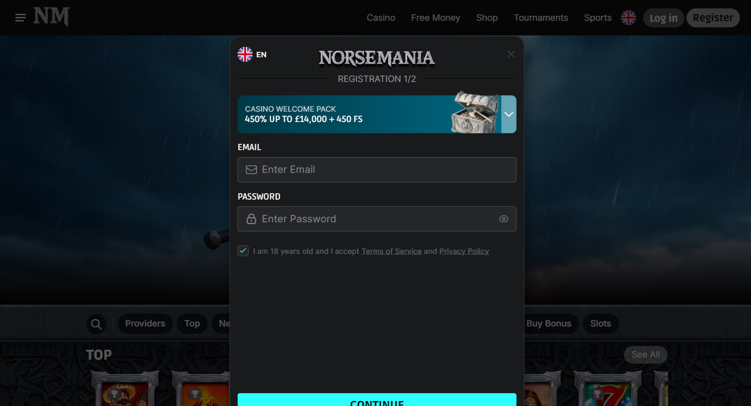 NorseMania Casino Login and Registration